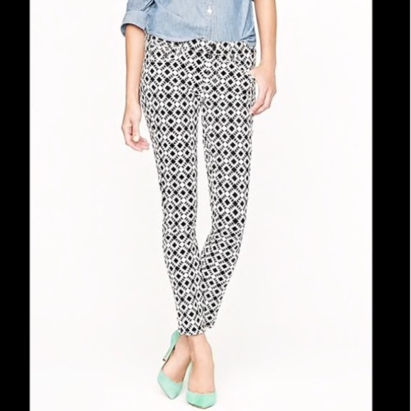 J. Crew Denim - J. Crew Aztec Navy White Skinny Ankle Jean 29 6